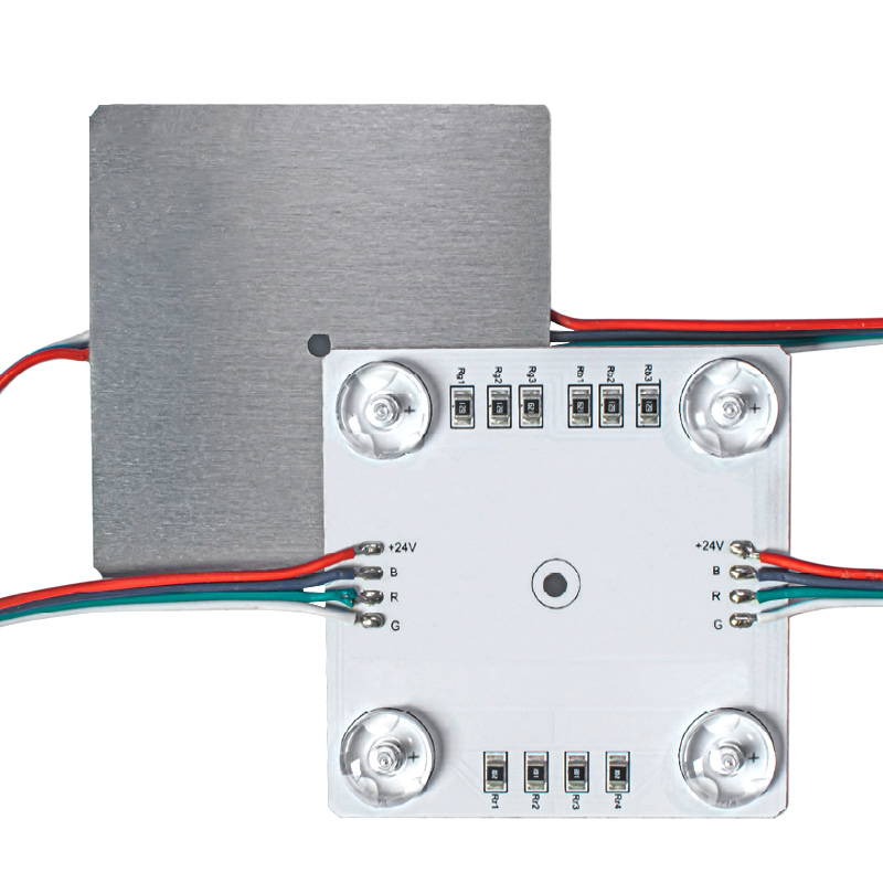 Diffuse Reflections Lens RGB LED Sign Module - Linear Modules with 4 LEDs - 24V - 20-Pack