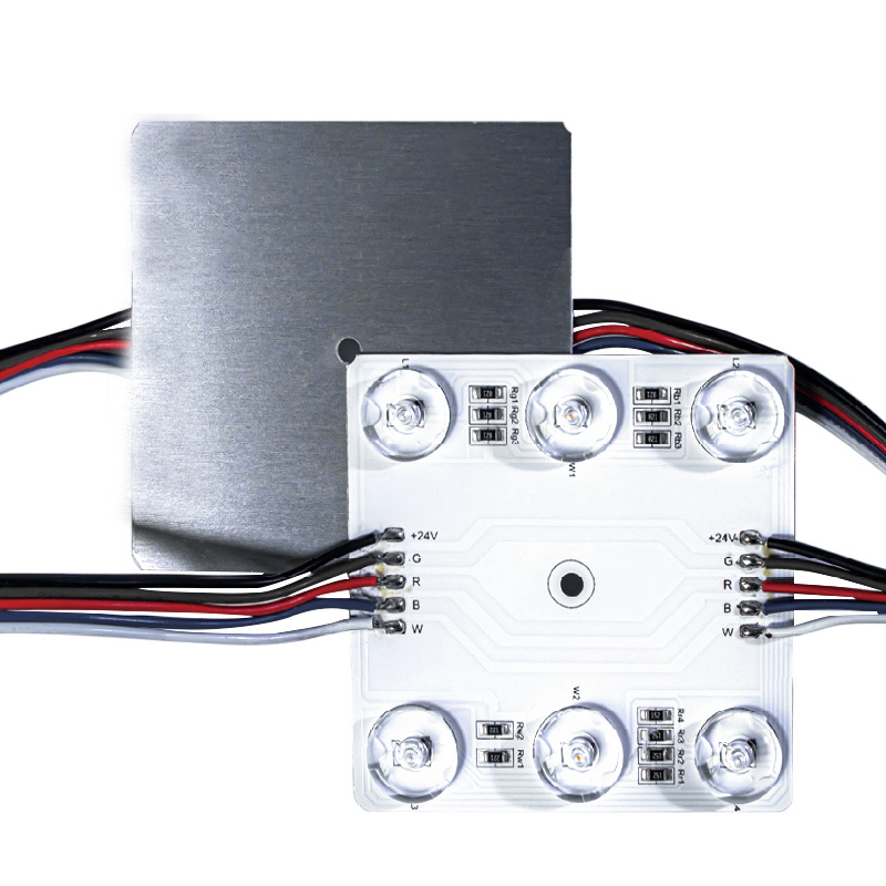 Diffuse Reflections Lens RGBW LED Module - Linear Modules with 6 LEDs - 24V - 20-Pack