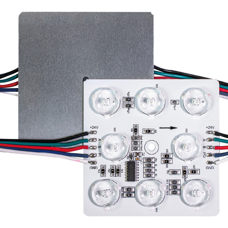 Diffuse Reflections Lens RGBW DMX LED Module - Linear Modules with 8 LEDs - 24V - 20-Pack