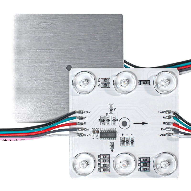 Diffuse Reflections Lens RGBW DMX512 LED Module - Linear Modules with 6 LEDs - 24V - 20-Pack